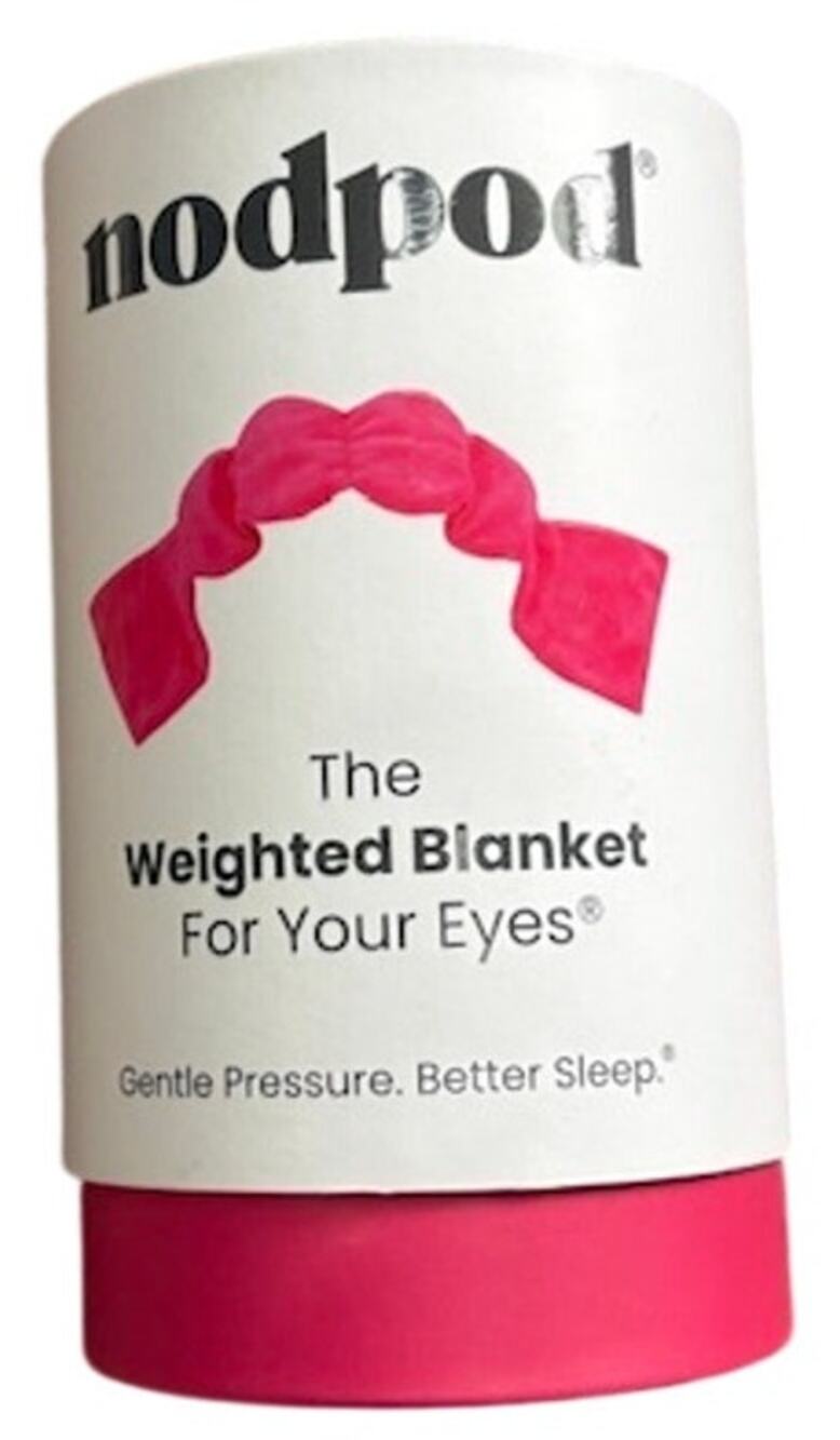 NODPOD WEIGHTED SLEEP MASK LIMITED RELEASE DARK PINK BLANKET FOR EYES EUC